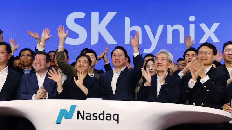 SK海力士美股上市后首尔股价暴跌